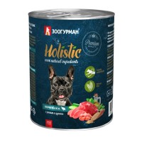 Влажный корм для собак ЗООГУРМАН «Холистик» (Holistic), Перепёлка с рисом и цукини, 350г