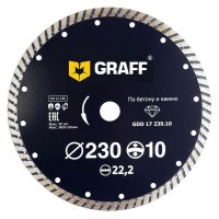 Диск алмазный GRAFF 230х10х2.8х22.23 мм GDD 17 230.10