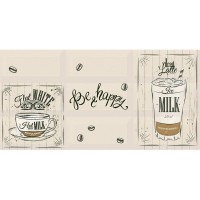Декор Liberica Latte 40.5x20.1 см цвет бежевый