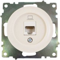 Розетка компьютерная встраиваемая Onekey Florence RJ45, UTP cat 5, цвет бежевый
