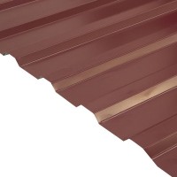 Профнастил С20 0.35 мм 1150х2000 мм красный RAL 3005