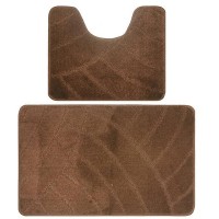 Комплект ковриков для ванной Banyolin Classic 60Х100/50Х60см 11мм (Темно-Коричневый) 1/25
