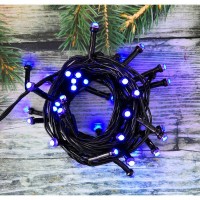 Электрогирлянда наружная «Нить» 6.5 м 50 LED синий