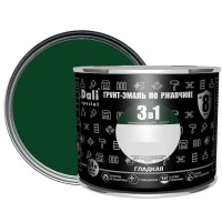 Эмаль по ржавчине 3 в 1 Dali гладкая цвет зелёный мох 0.4 кг
