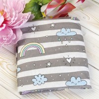 Простыня AmaroBaby Радуга 125х75 см, бязь