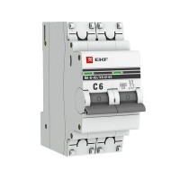 Выключатель автоматический EKF PROxima mcb4763-6-2-06C-pro 2Р 230В 6А