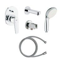Набор душевой Grohe Bau Flow для скрытого монтажа с ручным душем и изливом