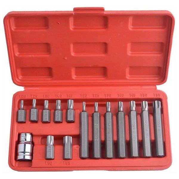Набор бит Vorel 1/2 "34; TORX 15 предметов 66580