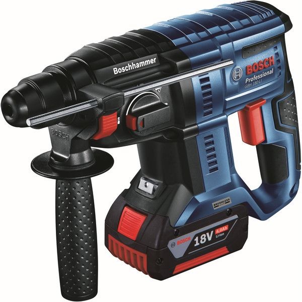 Аккумуляторный перфоратор SDS-plus Bosch GBH 180-LI Professional, 18 В Li-Ion 2х4 Ач, 2 Дж