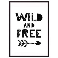 Постер Дом Корлеоне Wild & Free ЧБ 07-0626-40х60, 40х60 см