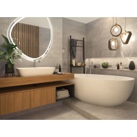 Керамогранит Giovanny Ivory 02 60x120 см 1.44 м² цвет бежево-серый