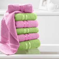 Полотенце для рук Harmonika Цвет: Салатовый, Розовый (30х50 см - 6 шт) br33760