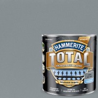 Краска по ржавчине Hammerite Total цвет серый глянцевый 2.2 л