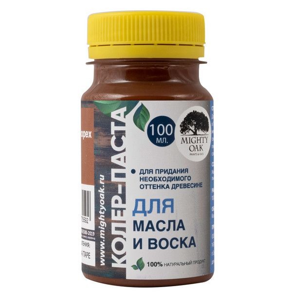 Колер-паста Mighty Oak К-57 цвет темный орех 100 мл