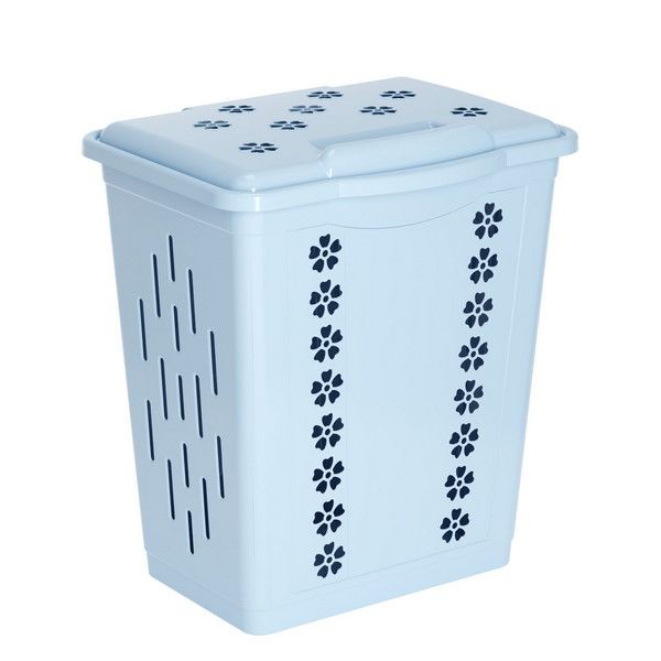 Корзина для белья 60 л цвет синий