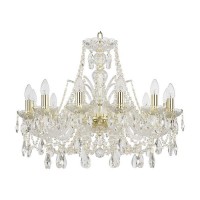 Люстра Bohemia Ivele Crystal 1411 105.12.240.G E14 12 ламп 24 м²