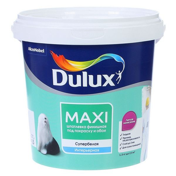 Шпатлёвка мелкозернистая Dulux 1,5 кг
