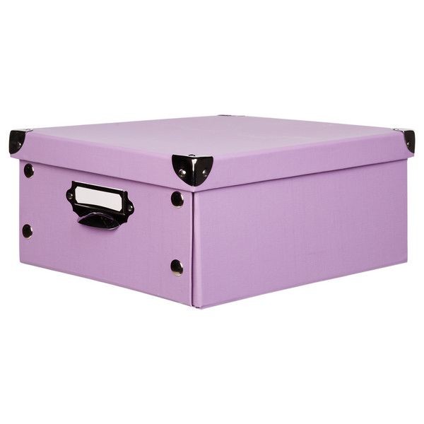 Коробка 34x13.5x24 см, картон цвет сиреневый