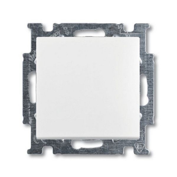 Выключатель встраиваемый ABB Basic 55 1 клавиша, цвет альпийский белый
