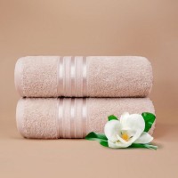Полотенце банное Harmonika цвет: светло-бежевый (70х130 см) br35823