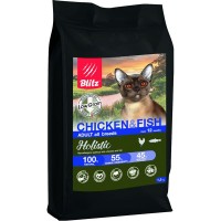 Сухой корм для кошек BLITZ Holistic 890 Adult CAT CHICKEN&FISH низкозерновой Курица и Рыба 5 кг
