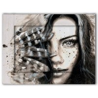Картина Дом Корлеоне Женщина с перьями 80х100 см