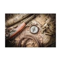 Картина на доске Карта 40х60 см