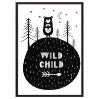 Постер Дом Корлеоне Медведь "34;Wild child "34; 07-0618-50х70, 50х70 см