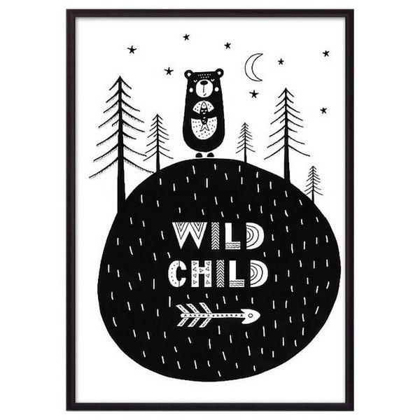 Постер Дом Корлеоне Медведь "34;Wild child "34; 07-0618-50х70, 50х70 см