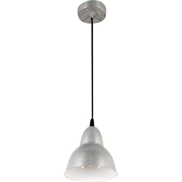 Подвесной светильник Eglo «Truro» 1хE27x60 Вт, цвет серебро/патина