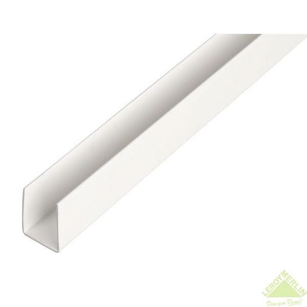 U-Профиль ПВХ 12x10x1x2000 мм, белый