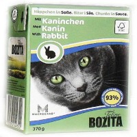 Влажный корм для кошек BOZITA Кусочки в соусе Кролик 370 г
