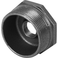 Футорка, 2x1/2 "34;, чугун, цвет чёрный