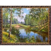 Картина на холсте Русская коллекция Лето, 68х88 см