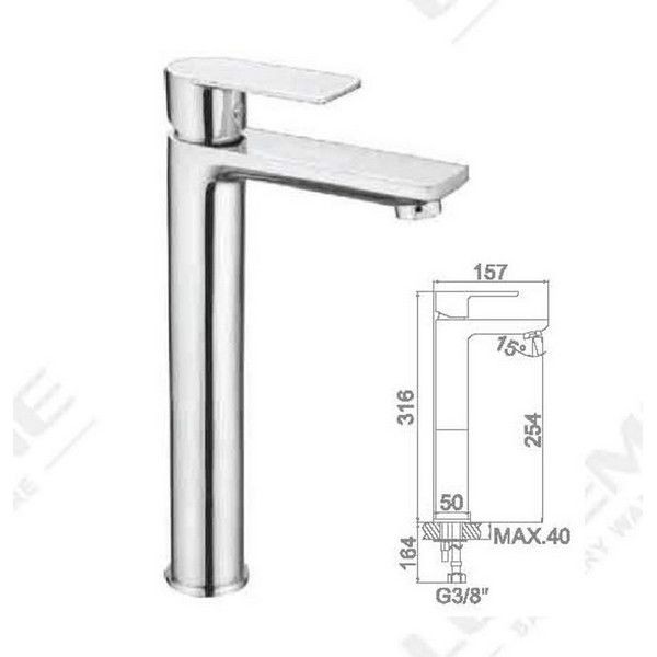 Смеситель для раковины Ledeme L1055-22