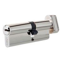 Цилиндр Apecs SM-70, 30х40 мм, ключ/вертушка, цвет никель