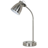 Лампа настольная Arte Lamp Luned A2214LT-1SS цвет серый