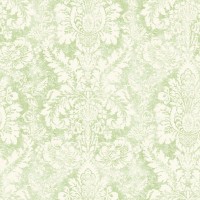 Обои виниловые Aura Abby Rose зелёные 0.53 м AB42428