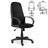 Кресло офисное Brabix Praktik Ex-279, ткань E, черное, 532021