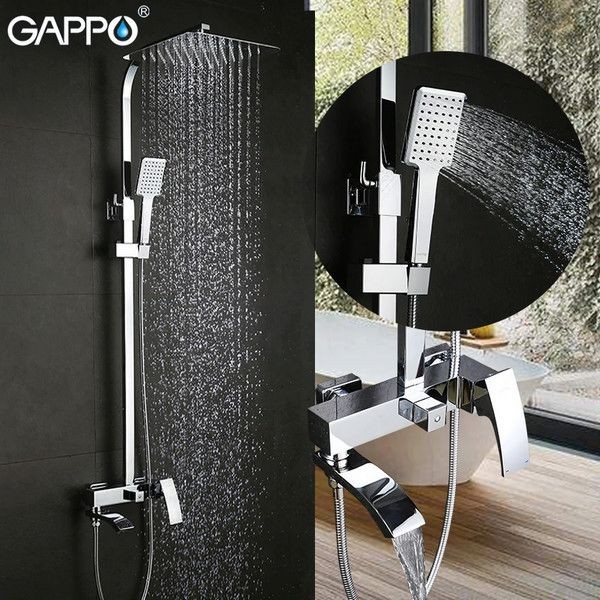 Душевая стойка с тропическим душем Gappo G2407