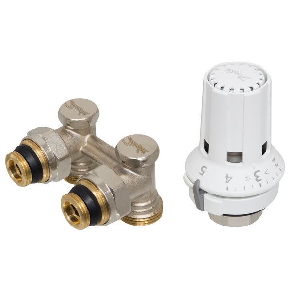 Комплект терморегулирующий угловой Danfoss М30x1,5 для радиаторов с нижним подключением