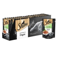 Влажный корм для кошек Sheba курица, 24 шт по 85г
