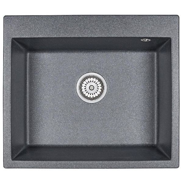 Кухонная мойка GRANULA кварцевая GR-6001 415*490 мм шварц