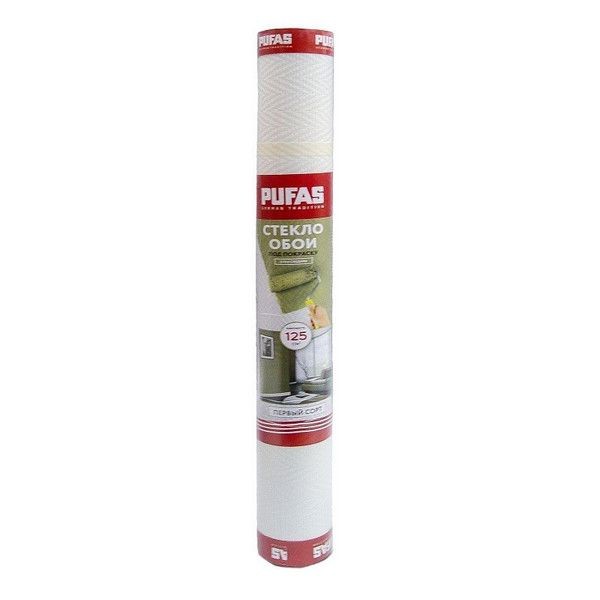 Стеклообои Pufas елочка средняя 125гр /м2 071792000