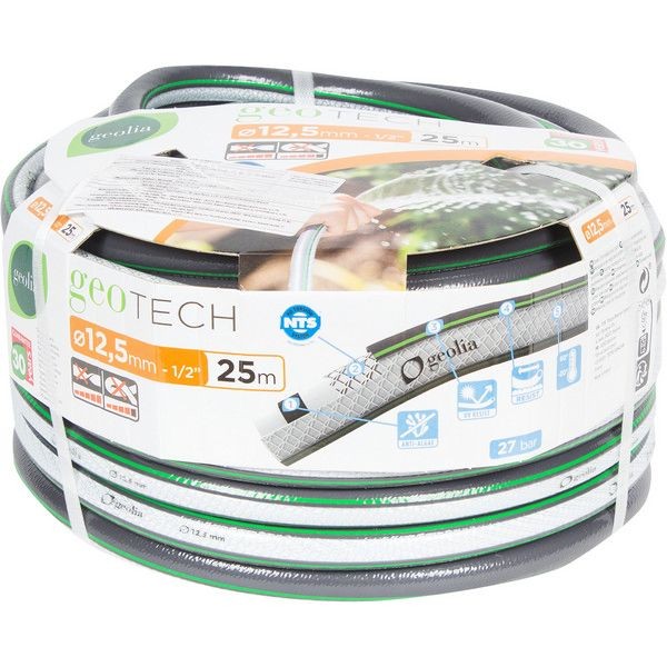 Шланг для полива Geolia Tech o12.5 мм 25 м, ПВХ