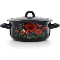 Кастрюля Эстет Красные Маки 1.45 л