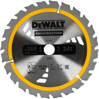 Диск пильный по дереву с гвоздями 184х20 мм DeWalt DT1951, 24 Т