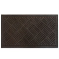 Коврик Hayden 45x75 см, полиэстер на резине, цвет коричневый