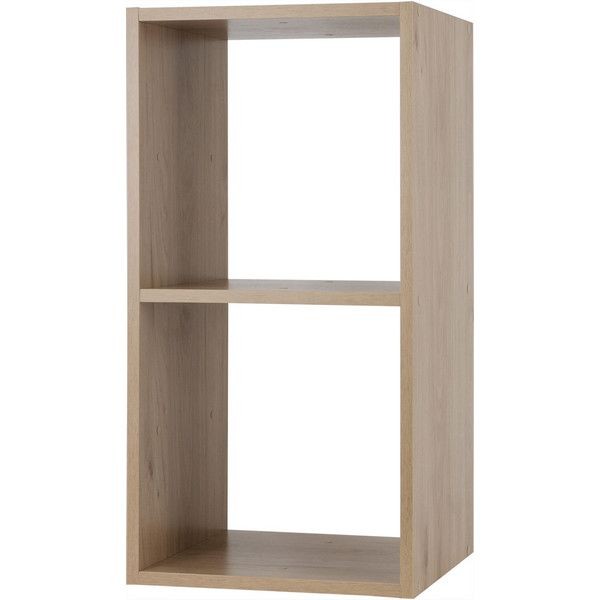 Стеллаж SPACEO KUB 2 секции 36x70x31.5 см, ЛДСП, цвет дуб