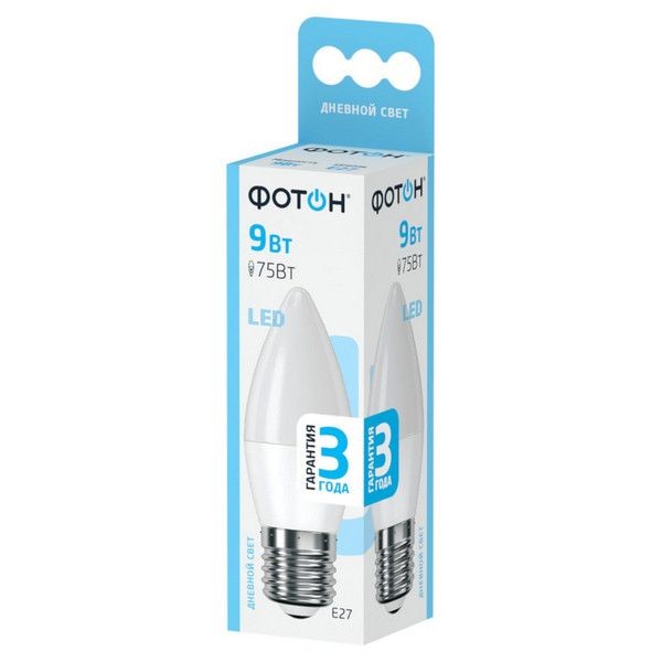 Лампа Светодиодная Фотон LED B35 9W E27 4000K